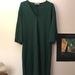 Zara green sack dress